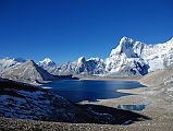 31 Leonpo Gang, Gur Karpo Ri, Ice Tooth, Pemthang Karpo Ri, Nyanang Ri And Kong Tso Early Morning I again look back on the trek to Ngora to see Leonpo Gang, Gur Karpo Ri, Ice Tooth, Pemthang Karpo Ri, Nyanang Ri and Kong Tso.